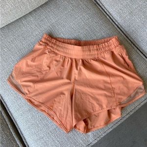 LuluLemon Hotty Hot 4” Short. No lining. Size 8.
